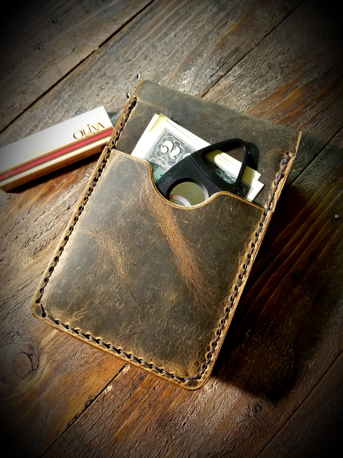 1876 Robusto Leather Cigar Pouch