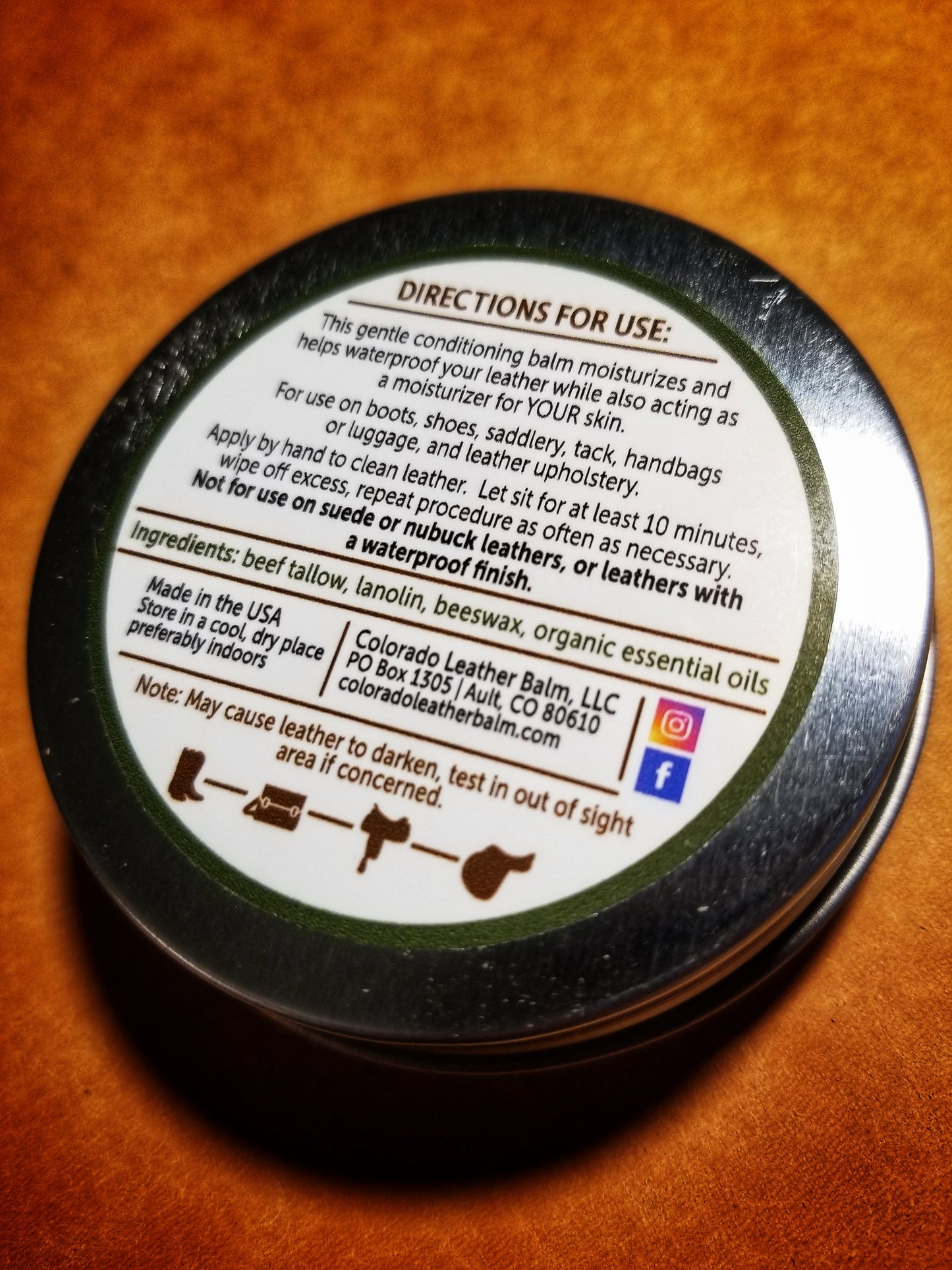 Colorado Leather Balm
2oz