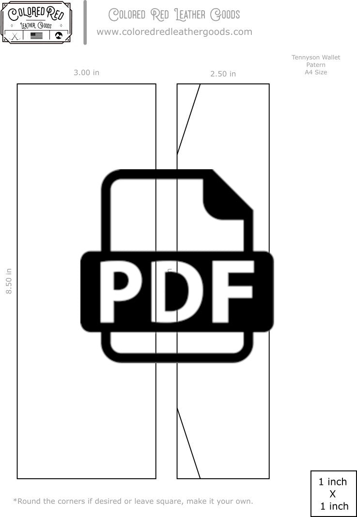 PDF Pattern Tennyson wallet