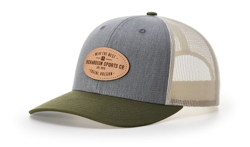 Colorado flag leather patch hat