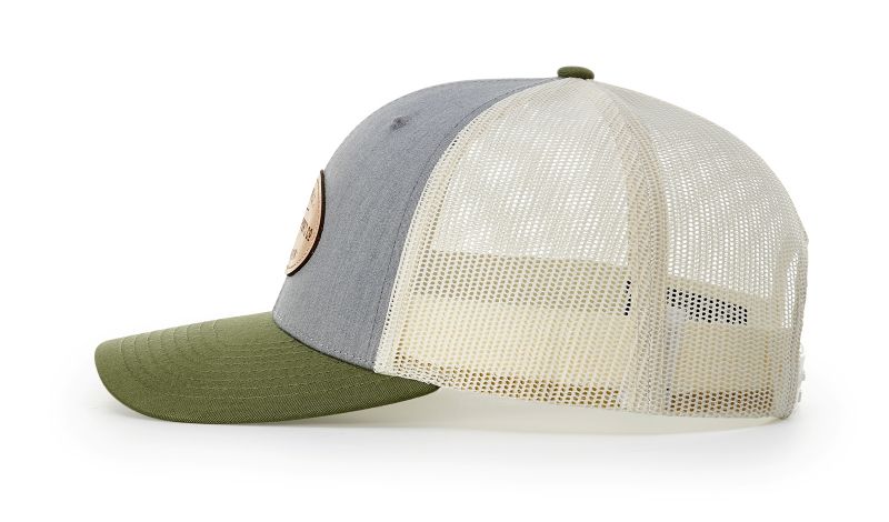 Colorado flag leather patch hat