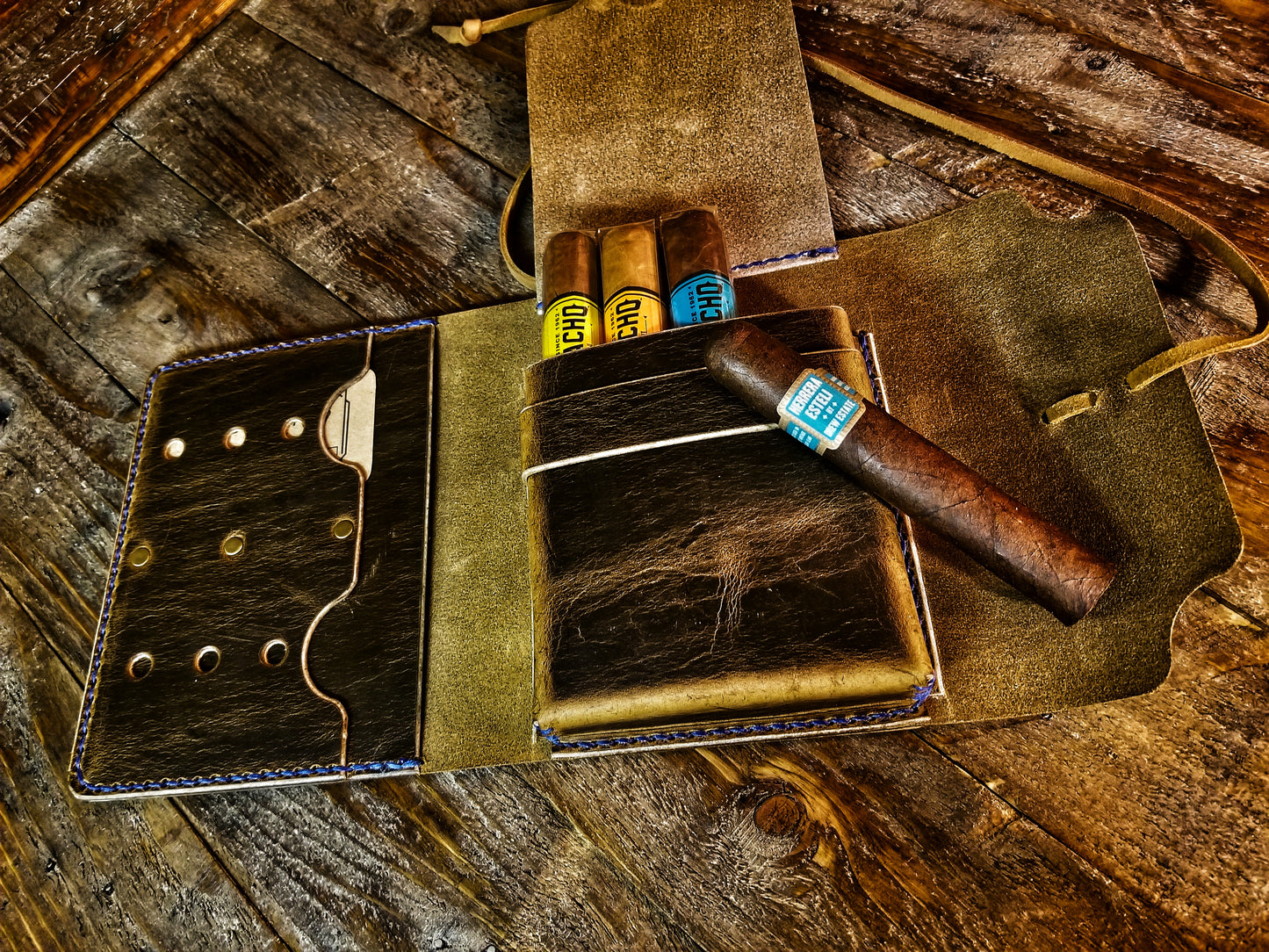 1876 Churchill Leather Cigar Case