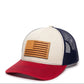 Patriotic flag leather patch hat